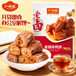小胡鸭 选4件锁鲜柠檬去骨凤爪酸辣Q弹无骨鸭掌卤味海带藕鱼豆腐休闲零食 小胡鸭香辣味鸭脖118g 30年卤味品牌