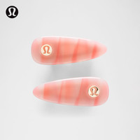 lululemon 丨Alligator 女士发夹 *2 只装 LW9FNHS 巡游粉 O/S