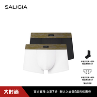 SALIGIA 旷野之息平角内裤男士硬朗罗纹莱赛尔织物  L
