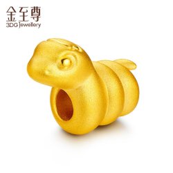 金至尊 十二生肖马年黄金转运珠硬足金珠子路路通羊虎狗本命年手串