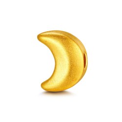 金至尊 星引力黄金路路通足金小金珠星星转运珠DIY串珠配珠送女友
