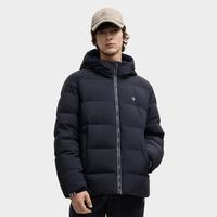 斐乐 鸭绒男装运动羽绒服男士时尚简约基础百搭保暖连帽羽绒服外套
