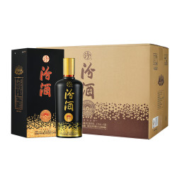 汾酒 黑金星山西杏花村商务清香型53度白酒475ml*6整箱装