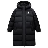 匡威 26新款儿童中长款加厚连帽羽绒服 高充绒量207克 90绒