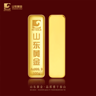 山东黄金 足金9999黄金金条投资金条小黄鱼金条送礼 浇铸金条20g