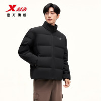 特步 羽绒服男女秋冬保暖加绒加厚户外运动简约百搭三防