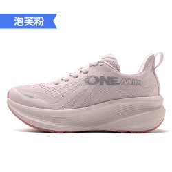 玩觅 专业跑步鞋减震透气休闲运动鞋女轻便足弓支撑慢跑鞋男