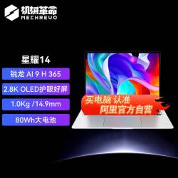 机械革命 星耀 14（锐龙 AI 9 H365、32G、1T、钛银）