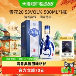 汾酒 青花20 53度 清香型白酒 500ml