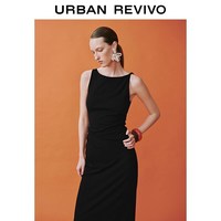 URBAN REVIVO UWM760181 褶皱收腰无袖连衣裙