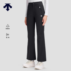 迪桑特 WOMEN’S SKI STYLE女士防泼水防风薄绒梭织长裤 BK-黑色 L (170/70A)