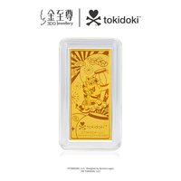 金至尊 tokidoki联名独角兽马年金片5g20g金条足金999金条金砖摆件