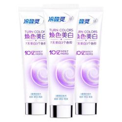 冷酸灵 焕色美白专业修复系列牙膏 7天白3度 120g*3支