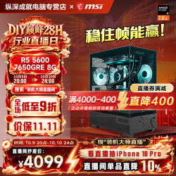 微星 R5 5600 RTX 4060 16GB内存 组装电脑