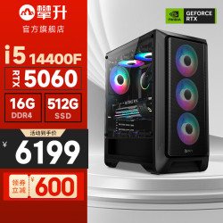 攀升 i5-14490F RTX5060ti 16GB+1TB 台式机