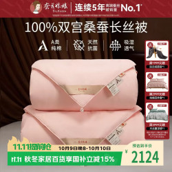 蚕花娘娘 100%桑蚕丝被子芯四季子母丝重2+4斤200