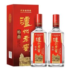 泸州老窖 中华特曲52度500ml*2瓶白酒含礼袋