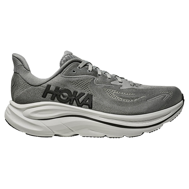 PLUS会员：HOKA 克利夫顿10 轻量支撑回弹 银河灰 宽版 42 跑鞋