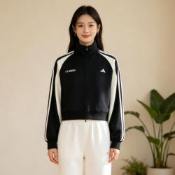 阿迪达斯 正品adidas阿迪达斯女子潮流舒适百搭运动休闲夹克外套KZ4166