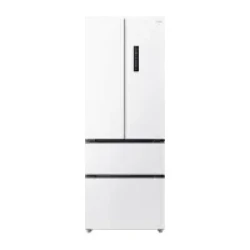 美的 机皇系列 MR-470WUFIPZE 双系统法式门对开门冰箱 446L 流光白