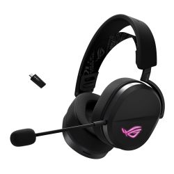 华硕 三模无线游戏耳机 头戴式可拆卸麦 蓝牙2.4GHz USB-C
