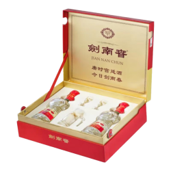 剑南春 52度剑南春水晶剑双支 白酒礼盒 500ml*2 52度 500mL 1瓶 无