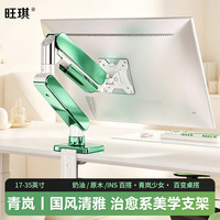 旺琪（W&Q）显示器支架 电脑显示屏机械臂 显示器升降旋转桌面支架 ins风电竞桌搭支架 彩色多色电脑屏幕底座