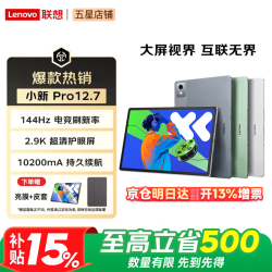 联想 小新PadPro12.7  2026补贴至高15% 平板电脑  2.9K高刷全面屏 娱乐学习 10200mAh  8+256G 官方标配