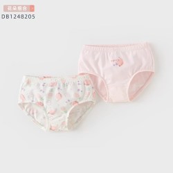 戴维贝拉 女童内裤儿童短裤夏季婴儿裤衩宝宝三角女孩不夹pp四条装