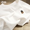 JEEP SPIRIT Jeep吉普猫咪趣味重磅纯棉短袖男款t恤2026新款夏季简约宽松半袖