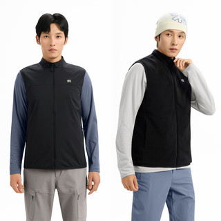 KOLON SPORT 可隆 LHVT6WN185-BK Polartec抓绒两面穿马夹 黑色 2XL