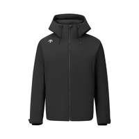 迪桑特 SKI STYLE系列防风防泼水HEAT NAVI锁温保暖短款鹅绒连帽羽绒