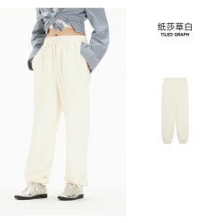 美特斯邦威 休闲裤女2026秋季新款时尚潮流高街复古舒适保暖束脚裤