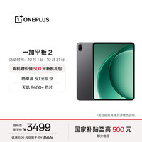 一加 Pad 2 3K144Hz高刷原彩屏 平板电脑  天玑9400+ WiFi版 深灰 512GB 16GB