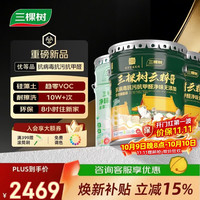 三棵树 漆云粹硅藻抗病毒抗污抗甲醛全效面漆51L套装-可调色