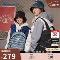 Champion 冠军双肩包26夏季新款女校园大容量书包男旅行通勤背包 深蓝