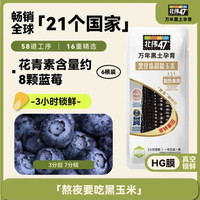北纬47° 北纬47度 黑甜糯玉米棒2.4斤(200g*6根) 东北糯玉米棒 含花青素 低脂早餐