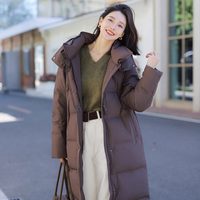 波司登 女士过膝长款鹅绒羽绒服