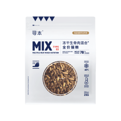 TOPUR 冻干生骨肉混合全价猫粮2kg/袋 1包装