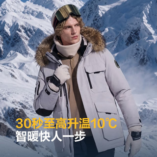 波司登 极寒鹅绒羽绒服 连帽短款大毛领 女士外套