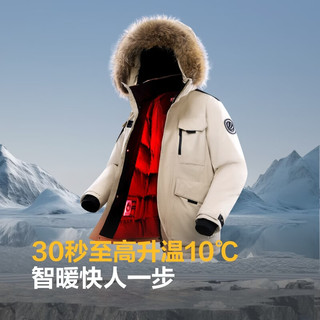 波司登 极寒鹅绒羽绒服 连帽短款大毛领 女士外套