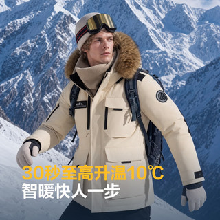 波司登 极寒鹅绒羽绒服 连帽短款大毛领 女士外套