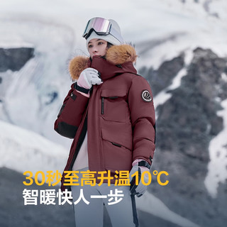 波司登 极寒鹅绒羽绒服 连帽短款大毛领 女士外套