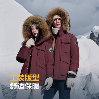波司登 极寒鹅绒羽绒服 连帽短款大毛领 女士外套