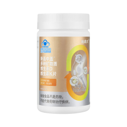 盖中盖 钙片中老年成人男女补钙镁锌维生素D3K2矿物质维生素咀嚼片90片 中老年成人专用 90片*2瓶