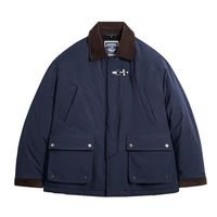 马登 美式复古猎装棉服 藏青色 L 男士棉衣