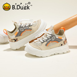 B.Duck 儿童超软网面透气百搭休闲跑步鞋