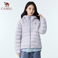 移动端、88VIP:骆驼 秋冬户外轻薄排骨羽绒服连帽保暖男女同款