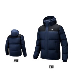 超级安踏 面包羽绒服男秋冬保暖防寒羽绒外套连帽棉服152548904U
