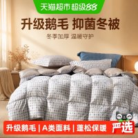 百丽丝 水星集团百丽丝家纺被子鹅毛被抑菌冬被冬季保暖羽绒被棉被加厚